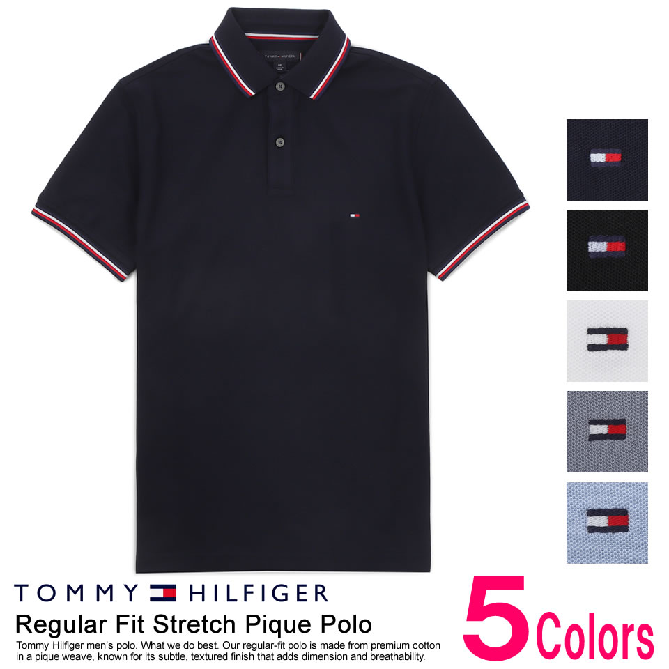 ■トミーヒルフィガー TOMMY HILFIGER 半袖 鹿の子 ポロシャツ 5色 ラッピング 無料! あす楽 3980円以上 送料無料 ! メンズ かっこいい プレゼント ギフト にも! 秋冬物 新作 入荷!