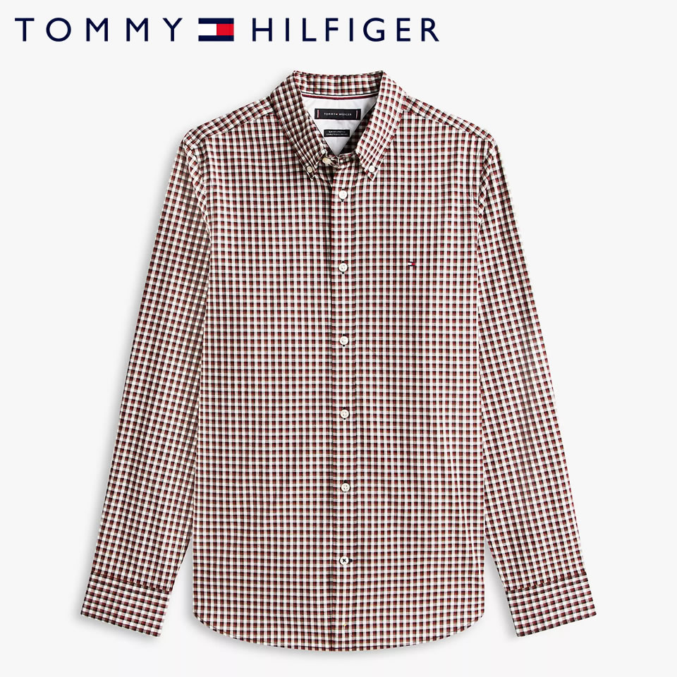 Rakuten - ■トミーヒルフィガー TOMMY HILFIGER 長袖 チェック オールデイ シャツ エクリュ ラッピング 無料! あす楽 3980円以上 送料無料 ! メンズ かっこいい プレゼント ギフト にも! 秋冬物 新作 入荷!