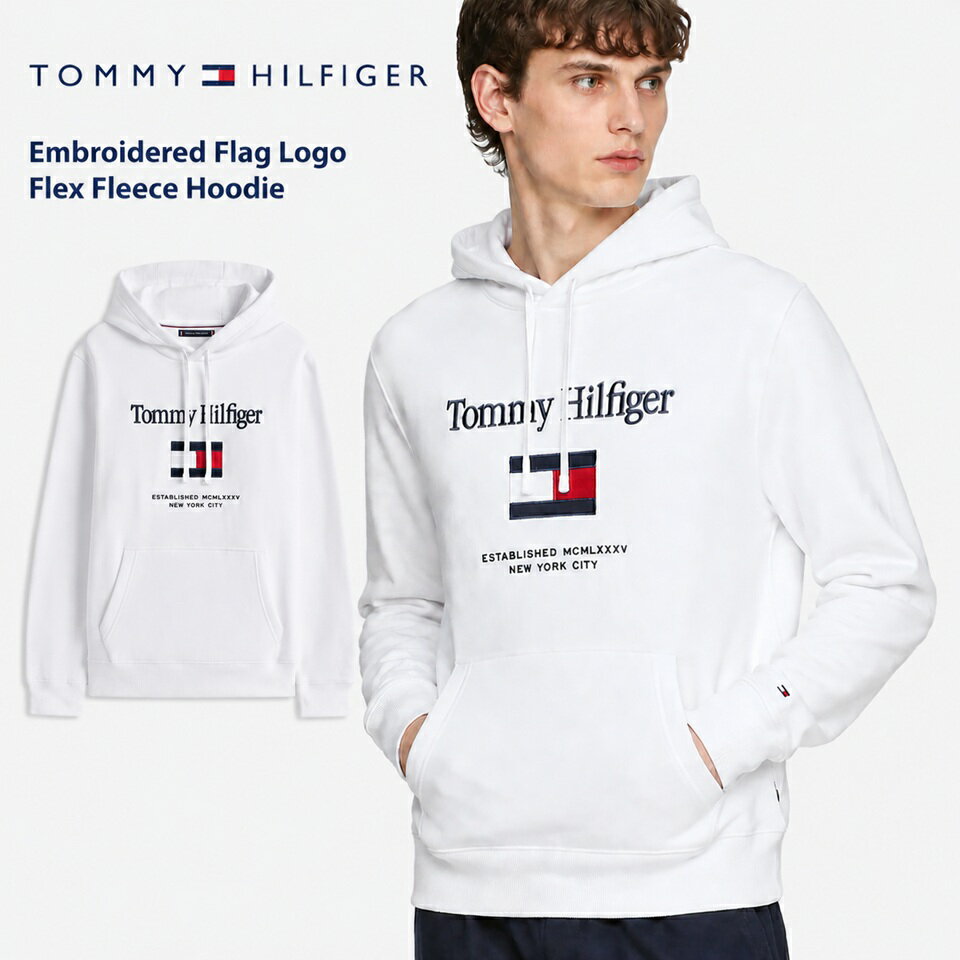乐天商城 - ■トミーヒルフィガー TOMMY HILFIGER プルオーバー パーカー ホワイト ラッピング 無料! あす楽 3980円以上 送料無料 ! メンズ かっこいい プレゼント ギフト にも! 秋冬物 新作 入荷!