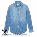 送料無料！ アメリカンイーグル メンズ デニムシャツ ミディアムウォッシュ (0153-2389) American Eagle S M L XL あす楽 3980円以上 送料無料 ! メンズ かっこいい ギフト にも! 大きいサイズ あり! ラッピング 無料! 秋冬新作も続々入荷中!