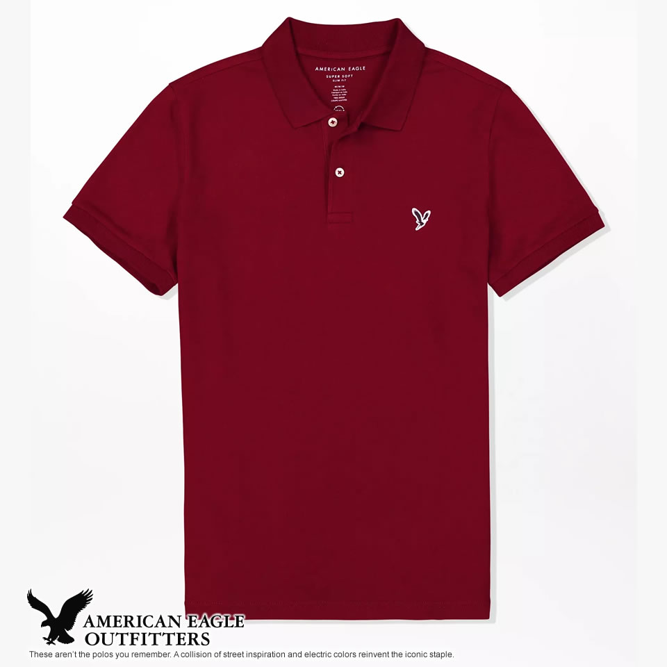 Rakuten - ポロシャツ アメリカンイーグル メンズ 半袖 ポロシャツ AEO POLO ホワイト S M L XL XXL ラッピング 無料! あす楽 3980円以上 送料無料 ! メンズ かっこいい ギフト にも! 春物 新作 入荷! プレゼント にも!