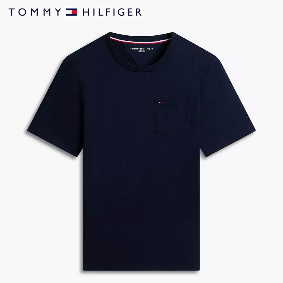 ■トミーヒルフィガー TOMMY HILFIGER 半袖 ポケット Tシャツ ネイビー ラッピング 無料! あす楽 3980円以上 送料無料 ! メンズ かっこいい プレゼント ギフト にも! 秋冬物 新作 入荷!