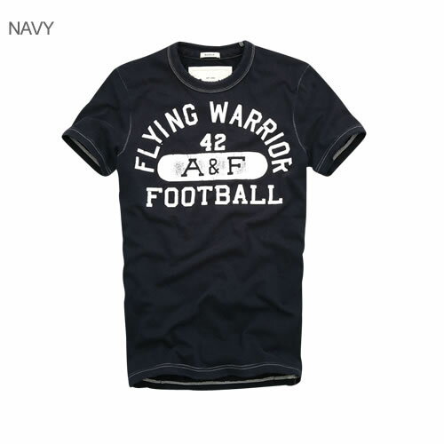 アバクロ メンズ 半袖Tシャツ SUMMIT ROCK ネイビー（S・Mサイズ）(SM) お買い物マラソン 最大 ポイント 24倍 ! ラッピング 無料! あす楽 3980円以上 送料無料 ! メンズ かっこいい プレゼント ギフト にも! 春物 新作 入荷!のサムネイル
