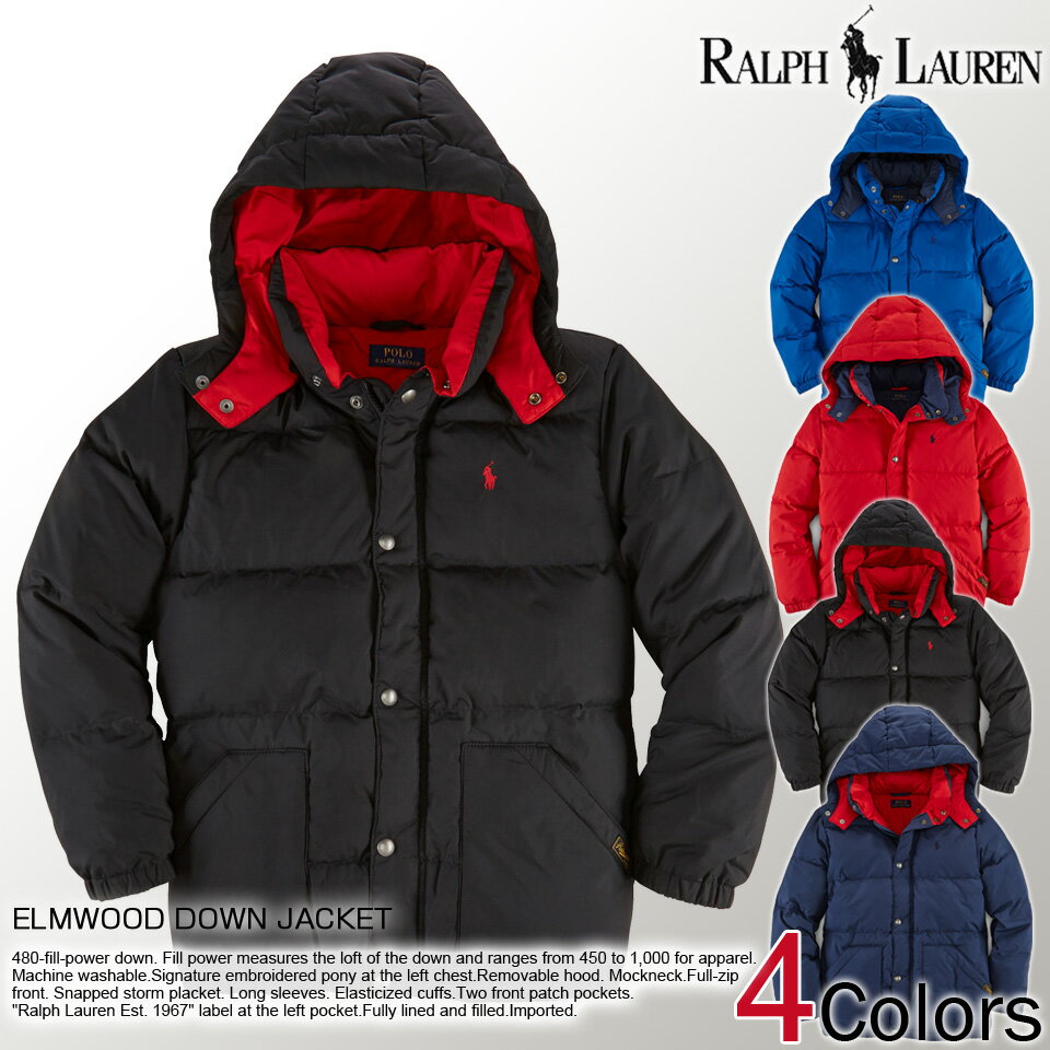 ポロ・ラルフローレン ボーイズ ダウンジャケット アウター ELMWOOD DOWN JACKET 4色(67830776) お買い物マラソン 最大 ポイント 24倍 ! ラッピング 無料! あす楽 3980円以上 送料無料 ! メンズ かっこいい プレゼント ギフト にも! 秋物 新作 入荷!