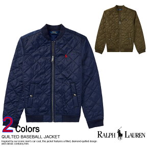 ■送料無料！ポロ・ラルフローレン ボーイズ キルティング 中綿ジャケット Quilted Baseball Jacket 2色 POLO RALPH LAUREN(444722) ラッピング 無料! あす楽 3980円以上 送料無料 ! メンズ かっこいい ギフト にも! 春物 新作 入荷! プレゼント にも!