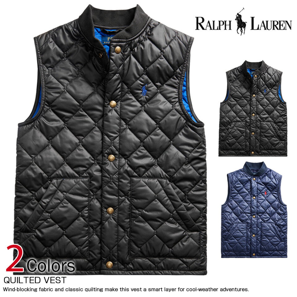ポロ・ラルフローレン ボーイズ ダウンベスト Quilted Vest 2色 POLO RALPH LAUREN お買い物マラソン 最大 ポイント 24倍 ! ラッピング 無料! あす楽 3980円以上 送料無料 ! メンズ かっこいい プレゼント ギフト にも! 秋物 新作 入荷!のサムネイル