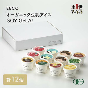 クーポン利用で30％OFF 【冷凍便】 オーガニック豆乳アイス SOY GeLA! 12個セット アレルギー対応 ヴィーガン アイス ジェラート 詰合せ アイスセット