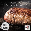 【冷凍便】 ハンバーグ 冷凍 ジューシーくんハンバーグ 180g 【3個×2パック 6個入】牛肉 食品 肉 お取り寄せグルメ BBQ バーベキュー