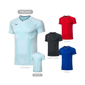 【レビュー投稿やLINE追加でクーポンGET】リーニン バドミントン ウェア LI-NING UNI 中国ナショナルチームゲームシャツ AAYP279 世界選手権2019モデル 2025年カタログ商品