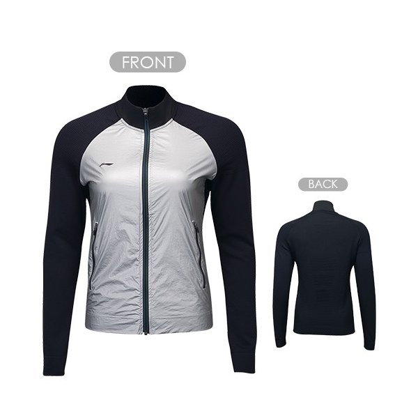 【レビュー投稿やLINE追加でクーポンGET】リーニン バドミントン ウェア LI-NING レディース ウォームアップジャケット AYYP012 2022年カタログ商品