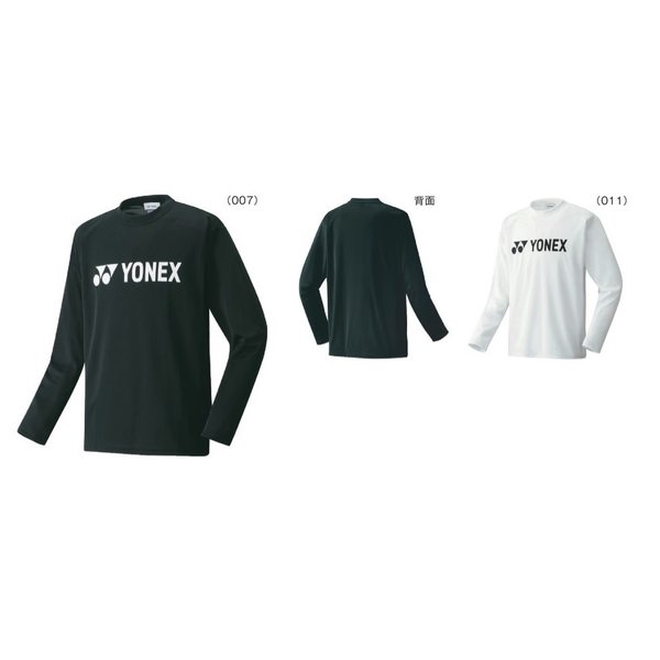 【レビュー投稿やLINE追加でクーポンGET】ヨネックス バドミントン ウェア YONEX UNI ロングスリーブTシャツ 16158 2023-24 秋冬カタログ商品 その1
