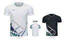 【レビュー投稿やLINE追加でクーポンGET】リーニン バドミントン ウェア LI-NING UNI ゲームシャツ AAYR385 2024年カタログ商品