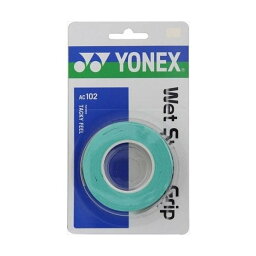 【レビュー投稿でクーポンGET】ヨネックス バドミントン グリップ YONEX ウェットスーパーグリップ AC102 (3本入り) 003 グリーン