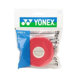 【レビュー投稿でクーポンGET】ヨネックス バドミントン グリップ YONEX ウェットスーパーグリップ AC102-5 (5本入りの詰め替え用) 037 ワインレッド