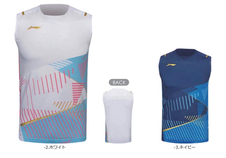 乐天商城 - 【レビュー投稿やLINE追加でクーポンGET】リーニン バドミントン ウェア LI-NING UNI ゲームシャツ AAYT063 2023年カタログ商品 2023年7月発売予定