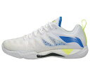 【レビュー投稿やLINE追加でクーポンGET】リーニン バドミントン シューズ LI-NING AYAS026 3Eスタンダード ホワイト/ブルー 2024年カ...
