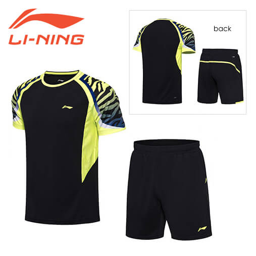 【特価品】リーニン バドミントン ウェア LI-NING レディース ゲームシャツ+ハーフパンツセット AATN004 2025年カタログ商品 2