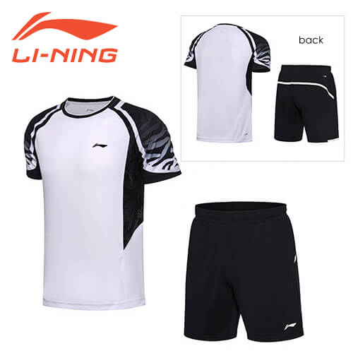 【特価品】リーニン バドミントン ウェア LI-NING レディース ゲームシャツ+ハーフパンツセット AATN004 2025年カタログ商品 3