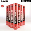 【レビュー投稿やLINE追加でクーポンGET】A-WIN バドミントン シャトル アーウィン トーナメント TOURNAMENT 10ダースセット