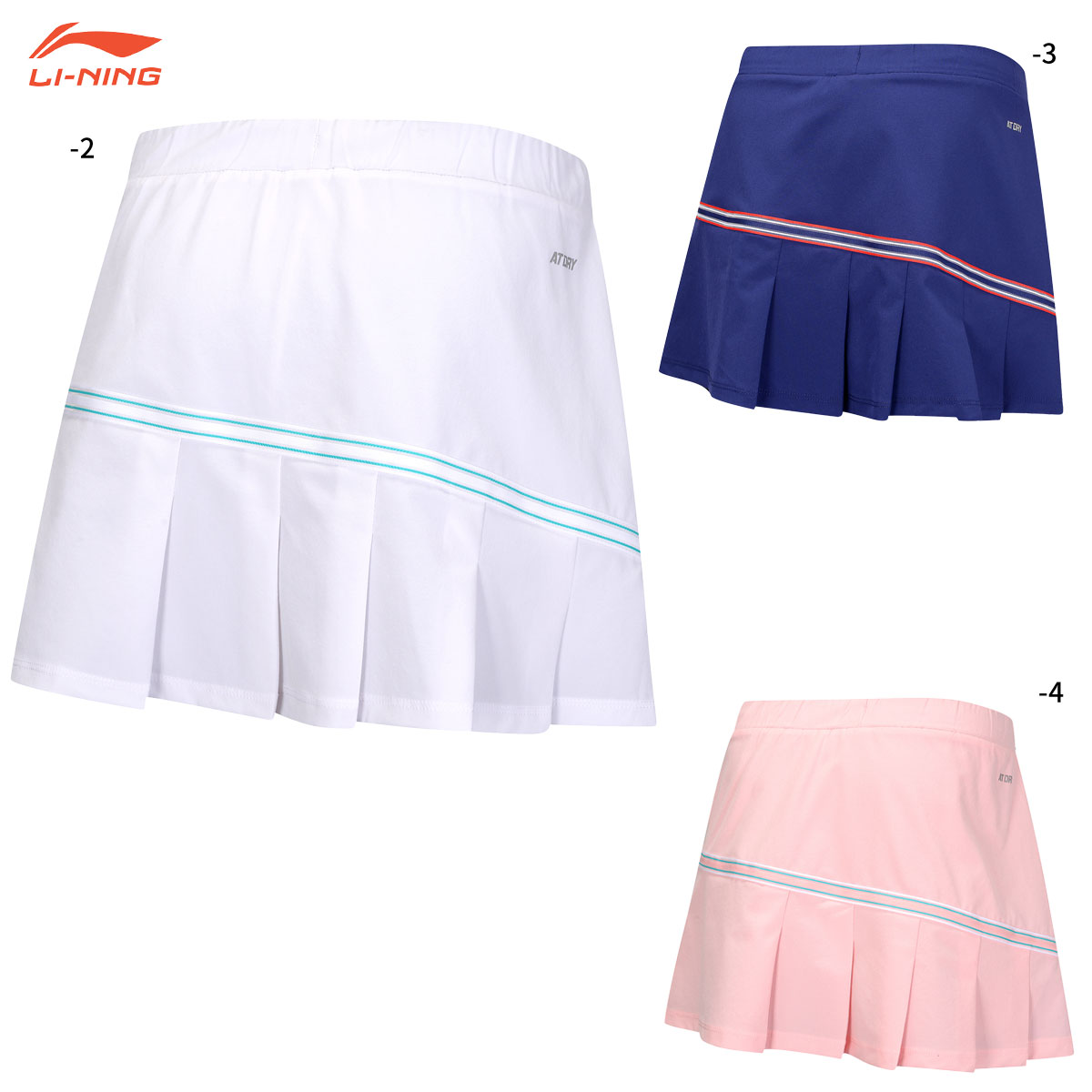 【レビュー投稿やLINE追加でクーポンGET】リーニン バドミントン ウェア LI-NING JUNIOR ゲームスコート ASKU122 2025年カタログ商品 2