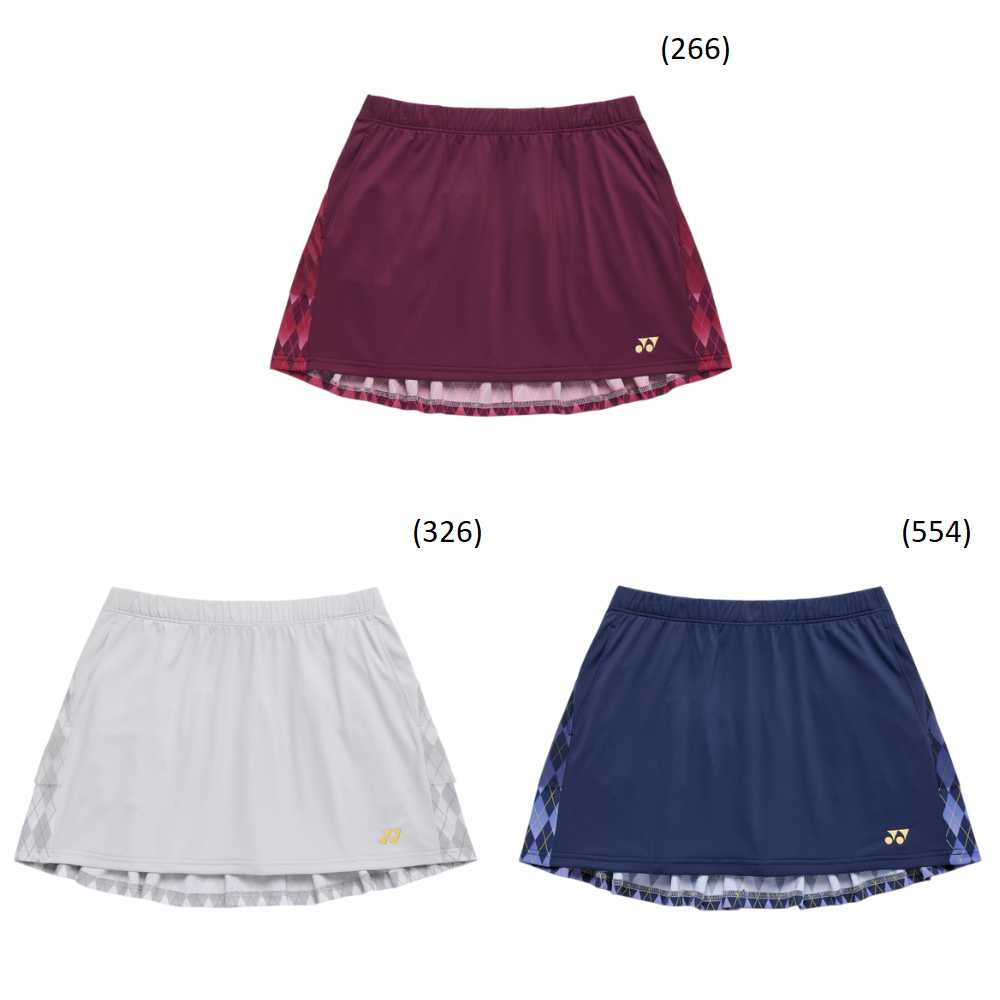 【レビュー投稿やLINE追加でクーポンGET】ヨネックス ソフトテニス テニス ウェア YONEX WOMEN スカート 26198 2026SS 2026春夏カタログ商品