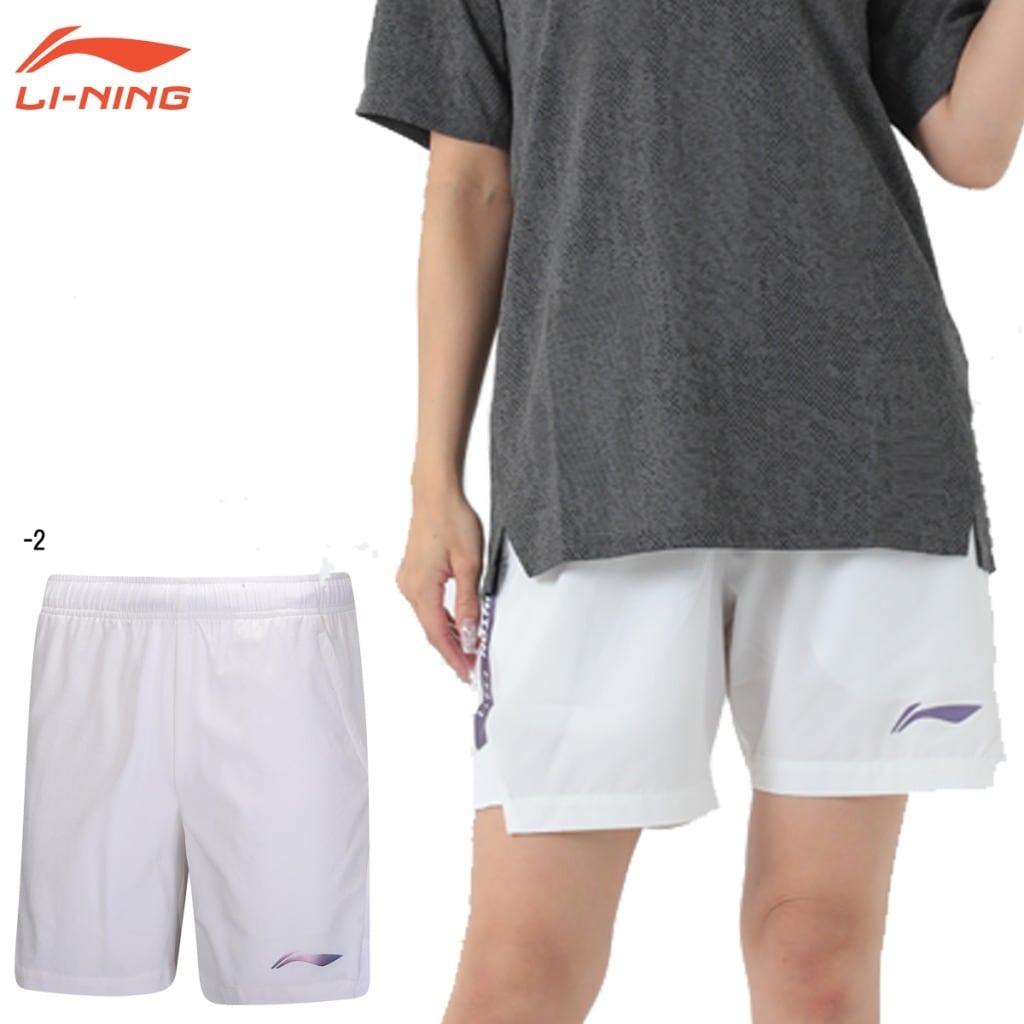 【レビュー投稿やLINE追加でクーポンGET】リーニン バドミントン ウェア LI-NING UNI ハーフパンツ AAPU129 2026年カタログ商品