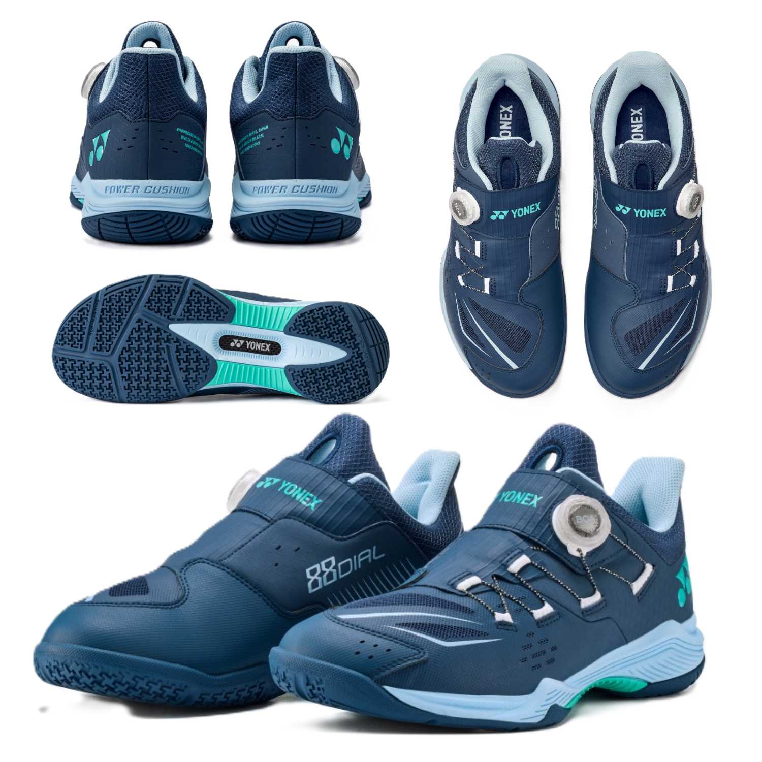 【レビュー投稿やLINE追加でクーポンGET】ヨネックス バドミントン シューズ YONEX パワークッション88ダイヤルワイド SHB88D3W 173