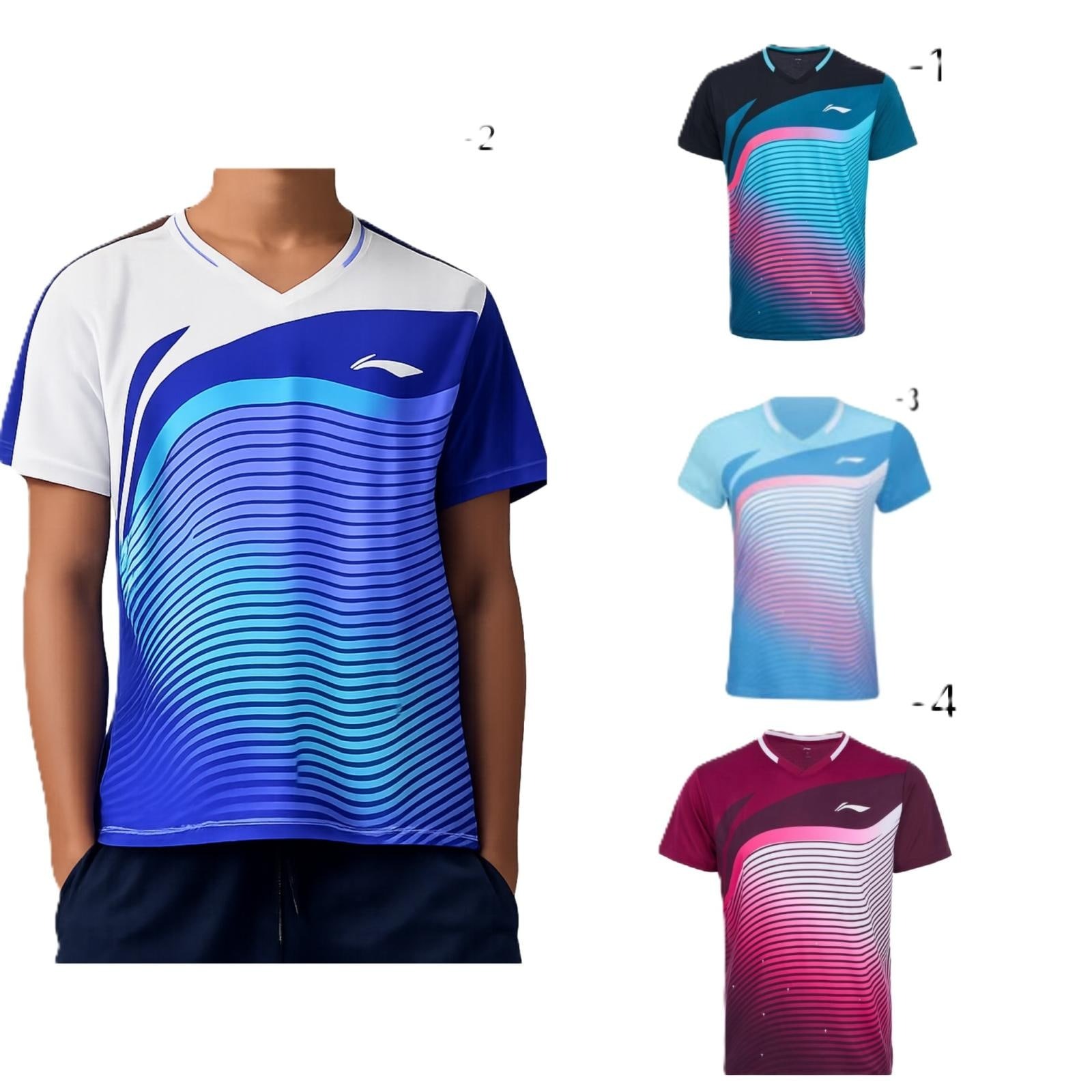 Rakuten - 【レビュー投稿やLINE追加でクーポンGET】リーニン バドミントン ウェア LI-NING UNI ゲームシャツ AAYV151 2026年カタログ商品