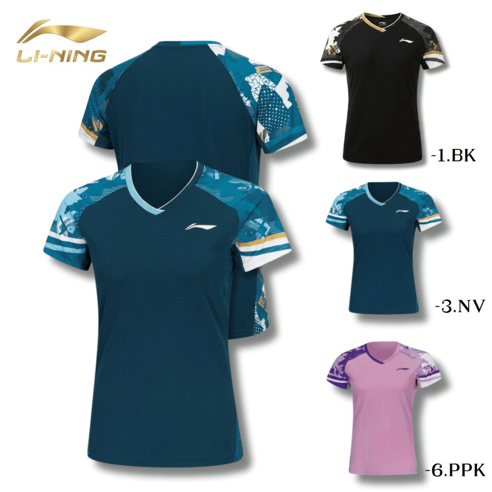【レビュー投稿やLINE追加でクーポンGET】リーニン バドミントン ウェア LI-NING レディース ゲームシャツ AAYW050 2026年カタログ商品