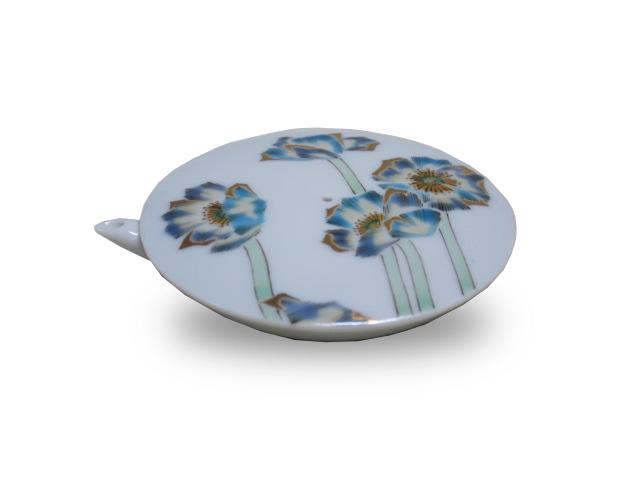 ★【九谷焼】 水滴 色絵芥子(ゲシ) 作家【山岸大成】