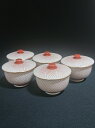 【九谷焼】蓋付汲出揃(九谷焼 茶器 セット 茶器揃 ポット 急須 湯呑み セット 湯呑) 赤網