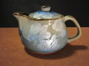 【九谷焼】ポット(日本茶 急須 ポット 茶器 陶器 ティーポット) 銀彩山茶花