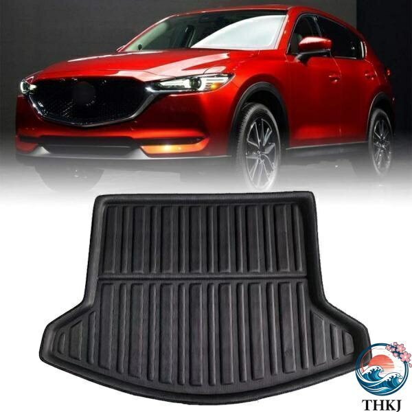 マツダ CX-5 2017-2024用 カーゴマット ラゲッジマット トランクマット ブラック 3D 立体 防水 マット TPO材質 防水 耐摩擦 耐汚れ 水洗