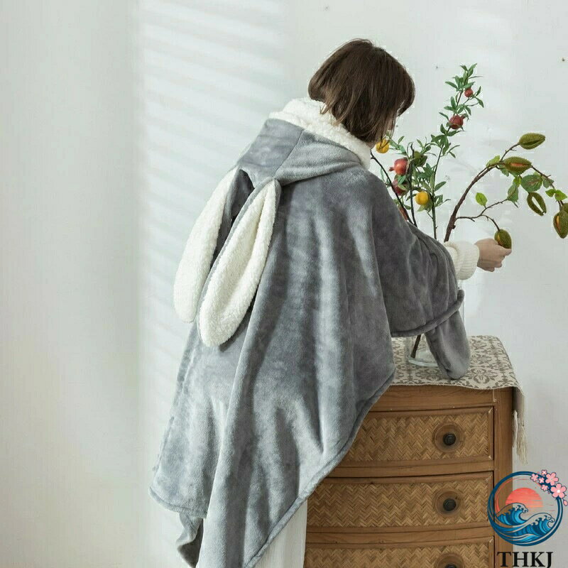 【全品5%ポイント】着る毛布 レディース ブランケット 着る毛布 かわいい フード付...