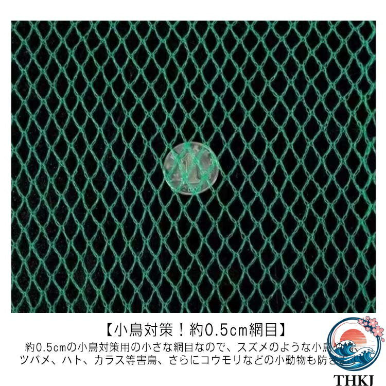 【全品2点で5%OFF】ベランダ鳥よけネット 果樹 1×20m 2×10m 3×5m 鳥よけネット 4×5m 田畑 ハト 鳥よけ 防鳥網 防鳥 農作物 田畑 果樹園 畑 ベランダ ゴミ置き場 ヒヨドリ カラス 防鳥ネット スズメ 鳩 鳥 動物 対策 猫脱走防止 防鳥ネット 網 鳩よけネット 軽量 菜園