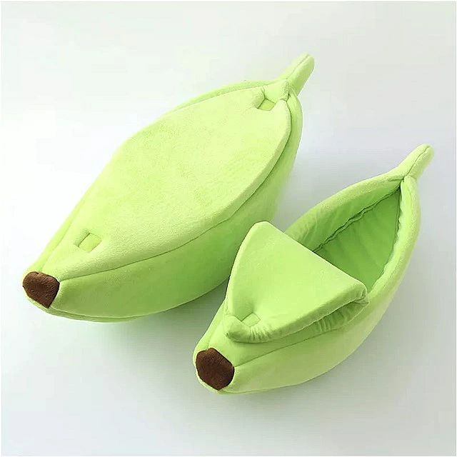 樂天商城 - 【全品2点で5%OFF】ペット ベッド 猫 巣 面白い バナナ ベッド 暖かい ベッド 複数の色の子 猫