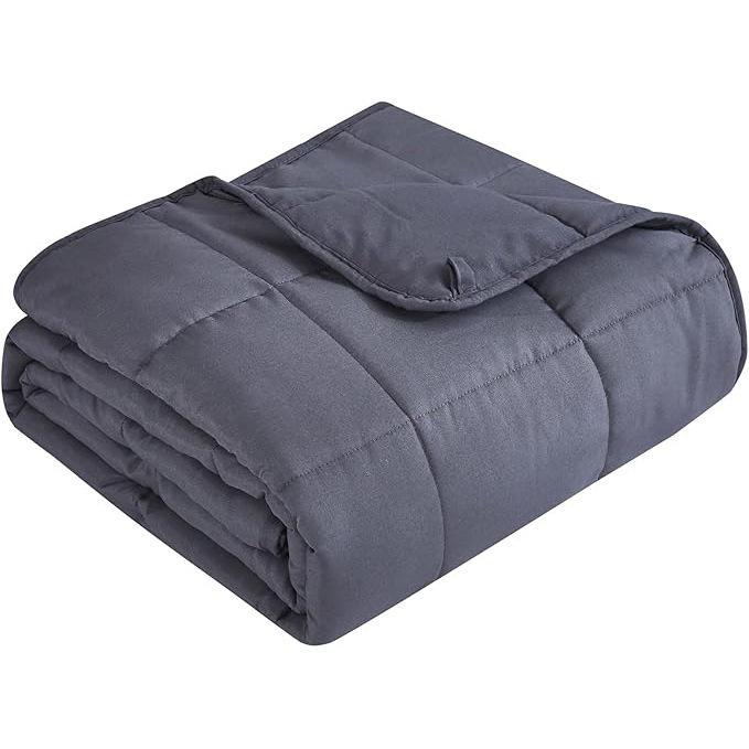 樂天商城 - 【全品2点で5%OFF】重力ブランケット 安眠 快眠 熟睡 加重 毛布 掛布団 深部感覚 ストレス軽減 ソファ ベッド用 寮用 リビング 寝具 インテリア ヨーロピアン 高級感 肌触り快適 ポリエステル ライトグレー 灰色