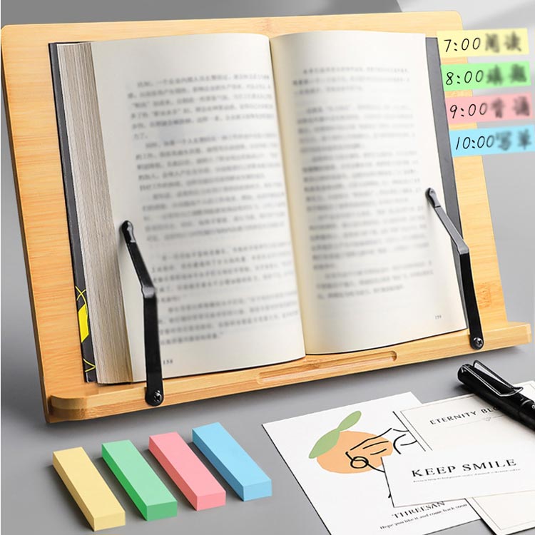 【全品5%ポイント】木製傾斜式子供学習台 角度調整姿勢矯正読書作業補助スタンド
