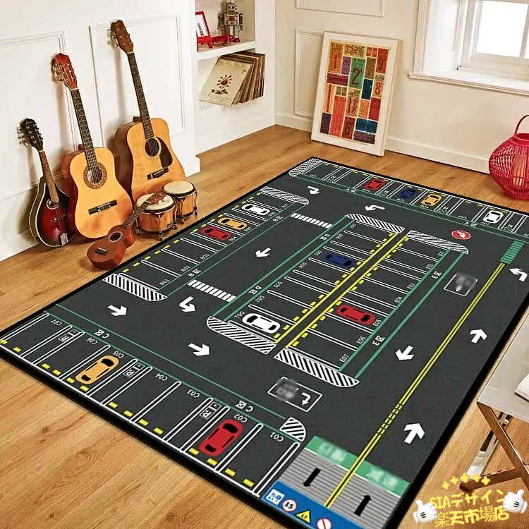 【全品5%ポイント】ミニカー 道路 線路 プレイシート プレイマット 道路シート お...