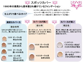 【メール便送料無料】資生堂スポッツカバーファンデーションH100(部分用オークル系明るめの肌色)