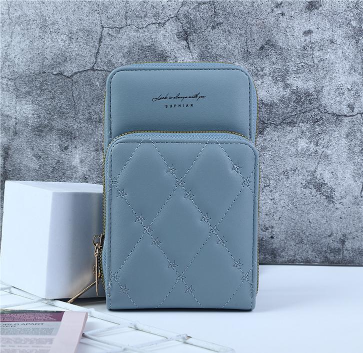 スマホポーチ無地シンプル上品PUレ...