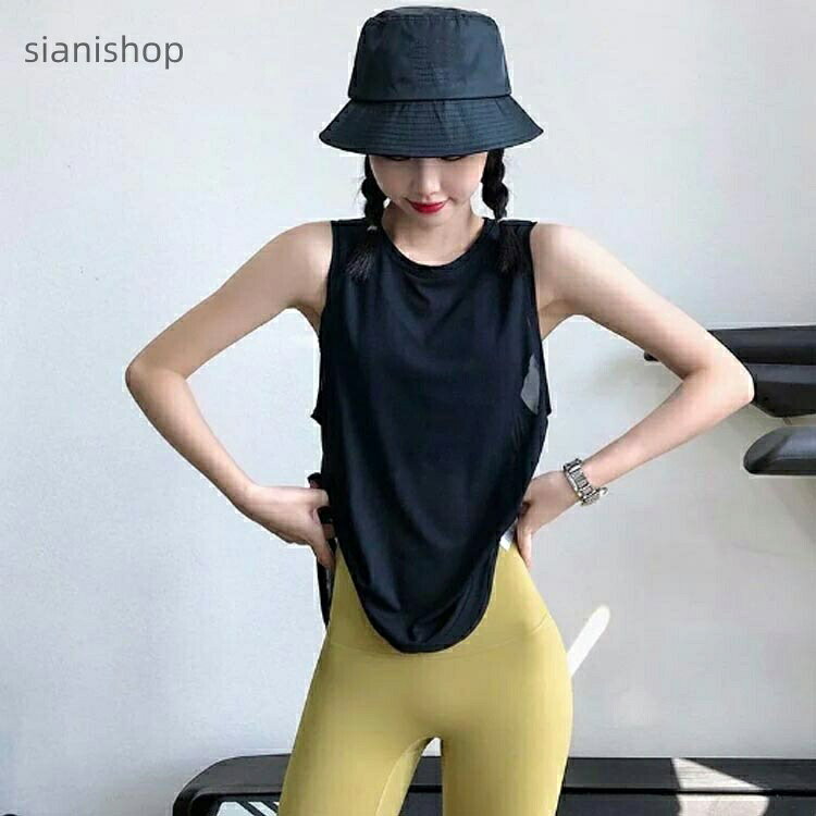 Sianiのスポーツウェア トップス 長袖タンクトップ フィットネスウェア ヨガウエア ゆったり体型カバー 秋冬用 ジム ピラティス 大きいサイズ ダンス用 ズンバ｜アングル2