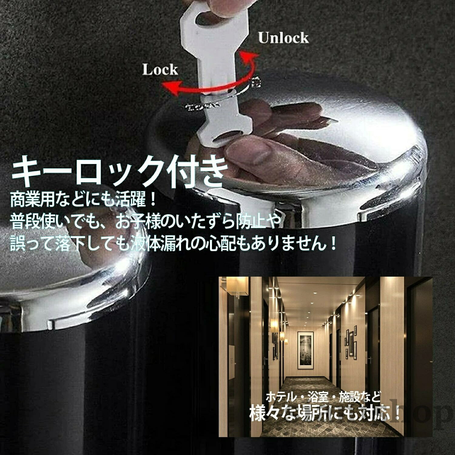 シャンプーボトル マグネット ソープディスペンサー 浮かせる お風呂 シャンプーディスペンサー マグネットディスペンサー 壁掛け 磁石 ずれ落ちない ディスペンサ 壁面収納 収納 3