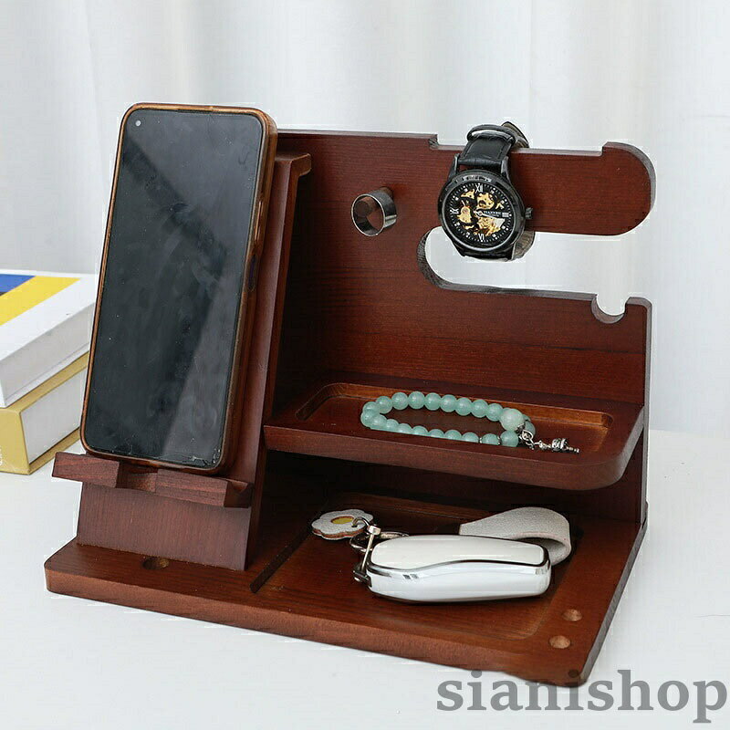 誕生日プレゼント 男性 父の日プレゼント スマホスタンド 木製 父親誕生日プレゼント スマホ置き ペン立て 誕生日贈り物 メンズ ギフト メガネスタンド スタンド おもしろ ガジェット sianishop-10049906 Siani サンプル画像2