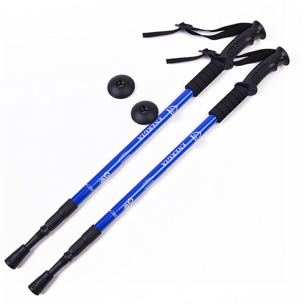 トレッキングポール2本セット軽量トレッキングステッキI型登山ストックダブルアル...