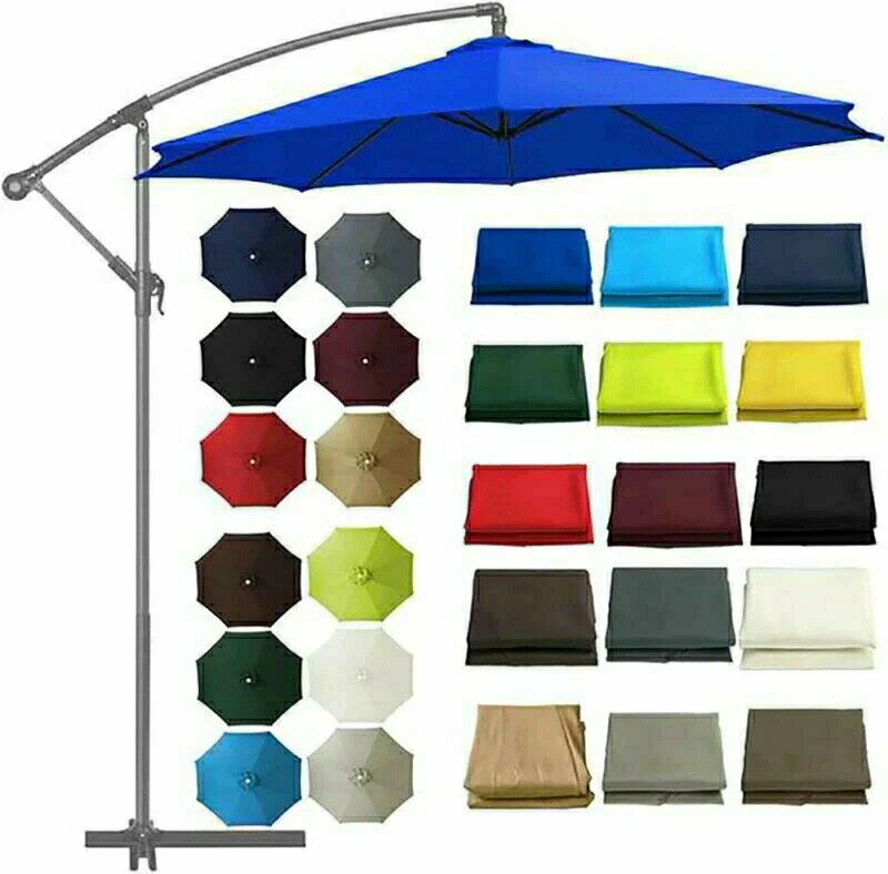 Parasols - ガーデンパラソル 替え布 パラソル傘布 交換用 直径2m 2.3m 2.5m 2.7m 3m 交換生地 日除け UVカット 防水ポリエステル置換布 6本傘の骨 8本傘の骨 折りたたみ ガー 大型 汎用