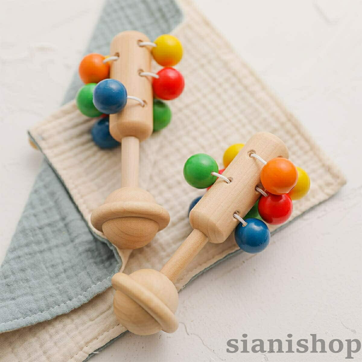 Rattle - がらがら ラトル おもちゃ 赤ちゃん 木製 木の揺れる音 新生児 子供 プレゼント 新生児贈り物 出産祝い ギフト