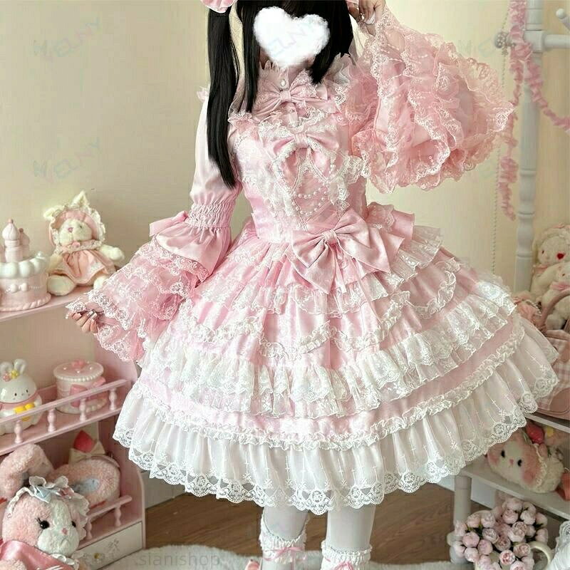 ゴスロリ ワンピースjsk日常写真舞台変装 トップス レディース 萌え ワンピース 華麗な花嫁 ファッションレディースファッション sianishop-10022671 Siani パッケージ画像