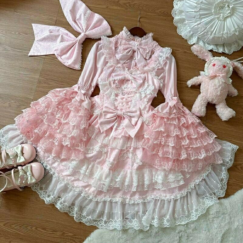 ゴスロリ ワンピースjsk日常写真舞台変装 トップス レディース 萌え ワンピース 華麗な花嫁 ファッションレディースファッション sianishop-10022671 Siani サンプル画像2