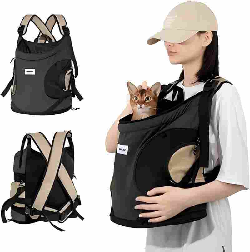 前抱きペット リュック 犬用 猫 キャリーバッグ 犬 抱っこ紐 スリング 肩掛け 底板...